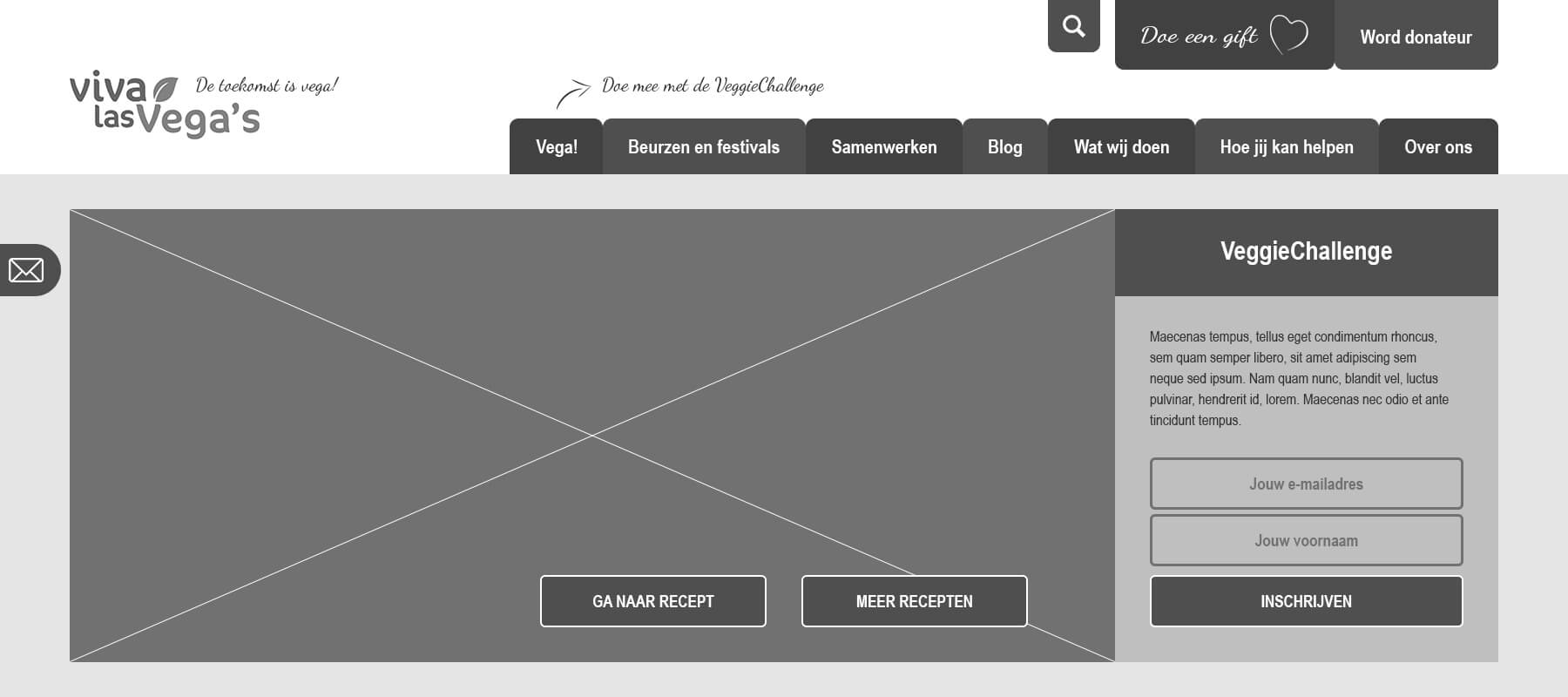 Converting wireframes to visuals
